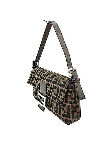 Fendi Fendi Zucca Mamma Bucket Shoulder Bag, Jacquard Leather, Brown, Silver Hardware, Women's (view 2)