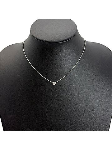 Tiffany & Co. Tiffany &amp; Co. Elsa Peretti By the Yard Necklace, 0.26ct Diamond, Pt950, 2.6g, H VVS1, 3EX, Platinum, Women's. (view 2)