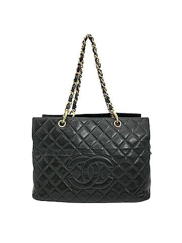 Chanel Chanel Matelassé Caviar Skin Chain Shoulder Bag, Black with Gold Hardware, Coco Mark, 7-digit serial number (series 7), Women's. (view 1)