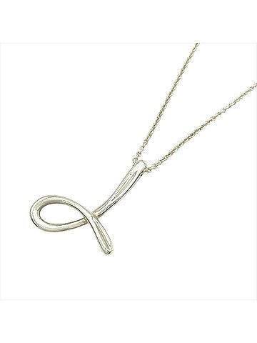 Tiffany & Co. Tiffany &amp; Co. Initial J Necklace, SV925, 5.5g, Silver, by Elsa Peretti (view 2)