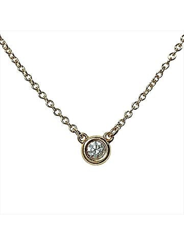Tiffany & Co. Tiffany &amp; Co. By the Yard Necklace, Diamond, 18K Pink Gold, 2.1g, Elsa Peretti, Women's. (view 1)
