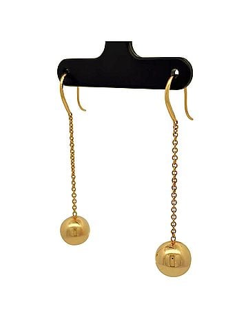 Tiffany & Co. Tiffany &amp; Co. Hardware Ball Earrings, 18K Pink Gold, 4.7g, Women's. (view 2)
