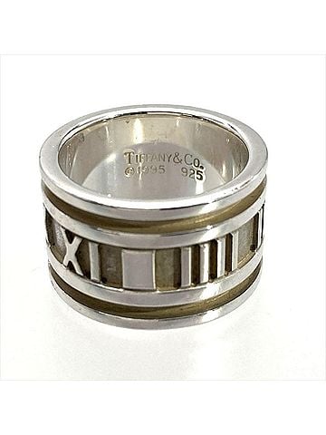 Tiffany & Co. Tiffany &amp; Co. Atlas Wide Ring, approximately 8.5g, made of sterling silver (SV925), for women. (view 2)