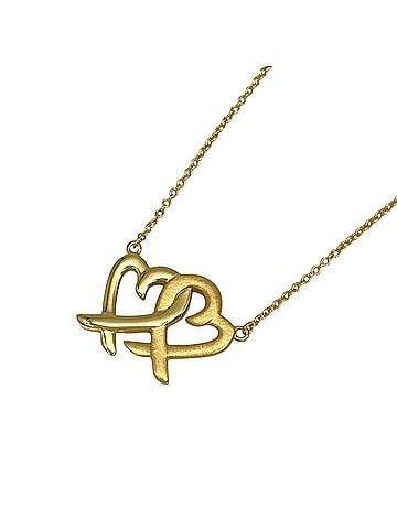 Tiffany & Co. Tiffany &amp; Co. Double Loving Heart Necklace, 18K Yellow Gold, 4.8g, Paloma Picasso, Women's. (view 2)