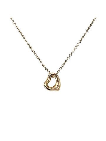 Tiffany & Co. Tiffany &amp; Co. Open Heart Necklace, 18K Pink Gold, 1.6g, Mini, Elsa Peretti, Women's. (view 1)