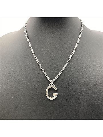 Gucci Gucci G-motif necklace, SV925, 19.4g, silver, for men and women. (view 2)