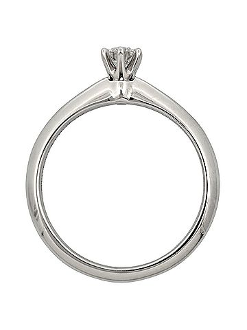 Tiffany & Co. Tiffany &amp; Co. Solitaire Ring, Diamond 0.18ct, Approx. Pt950 Platinum, 3.5g, Women's Ring (view 2)