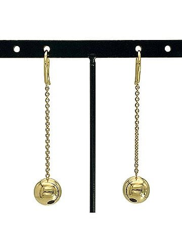 Tiffany & Co. Tiffany &amp; Co. Hardware Ball Earrings, 18K Yellow Gold, 4.8g, Women's. (view 1)