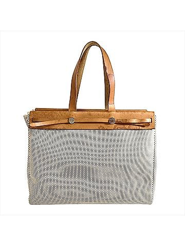 Hermès Hermes Herbag Cabas GM Tote Bag, Toile H Leather, ?G Stamp, Natural, Silver Hardware, Beige, Women's. (view 2)