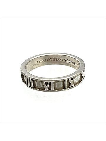 Tiffany & Co. Tiffany &amp; Co. Atlas Ring, approximately 1cm in size, made of SV925 sterling silver, weighing 2.9g. Suitable for both men and women. (view 2)