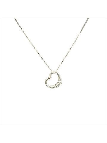 Tiffany & Co. Tiffany &amp; Co. Open Heart Necklace, Sterling Silver, 2.3g, Women's. (view 1)