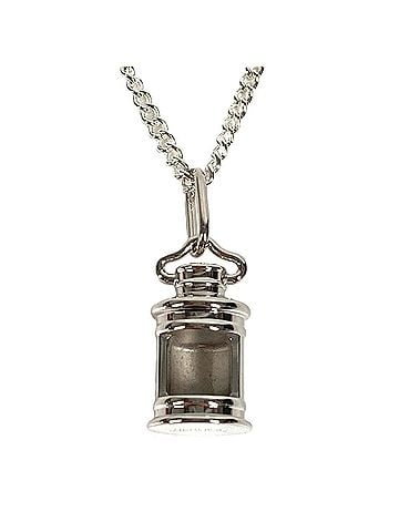 Hermès HERMES Lanterne PM Pendant Top Only - Chain Necklace Metal Men's &amp; Women's Silver (view 1)
