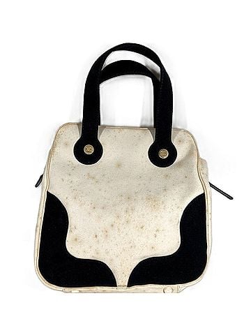 Chanel CHANEL CC Coco Mark Logo Marshmallow Tote Bag, Two-Tone Canvas Handbag, Women's, Black (view 2)