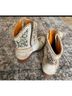 FRYE 100% Leather White Boots Size 8 - photo 10