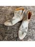 FRYE 100% Leather White Boots Size 8 - photo 9