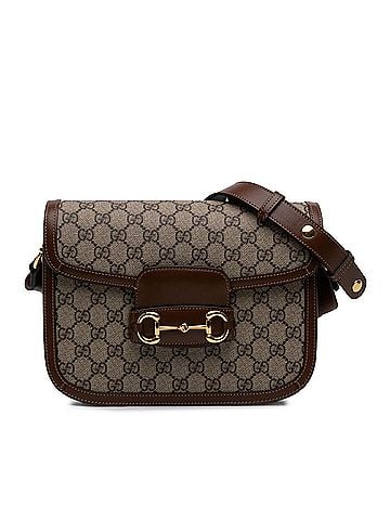 Gucci Medium GG Supreme Horsebit 1955 Shoulder Bag (view 1)