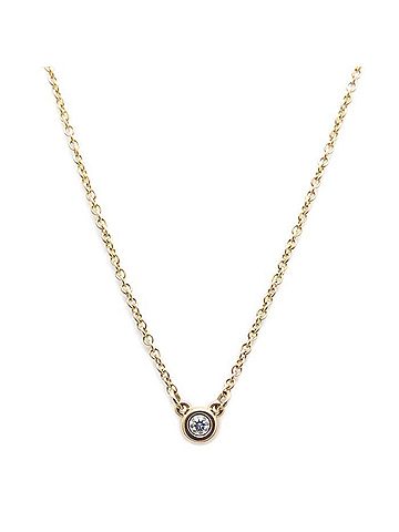 Tiffany & Co. TIFFANY&amp;Co. Tiffany &amp; Co. By the Yard Necklace, 1P Diamond, Elsa Peretti Design, 18K Pink Gold, Women's, 295724 (view 2)