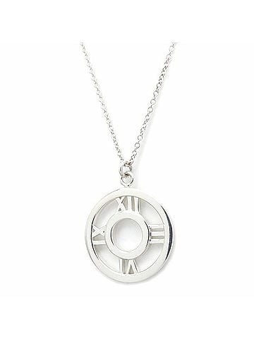 Tiffany & Co. TIFFANY&amp;Co. Tiffany Atlas Circle Open Medallion Necklace SV925 Women's 295654 (view 1)
