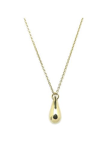 Tiffany & Co. TIFFANY&amp;Co. Tiffany Teardrop Necklace Elsa Peretti 18K Yellow Gold Women's 295720 (view 2)