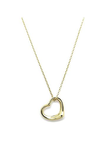 Tiffany & Co. TIFFANY&amp;Co. Tiffany Open Heart Necklace, Elsa Peretti, 18K Yellow Gold, Women's, 295721 (view 2)