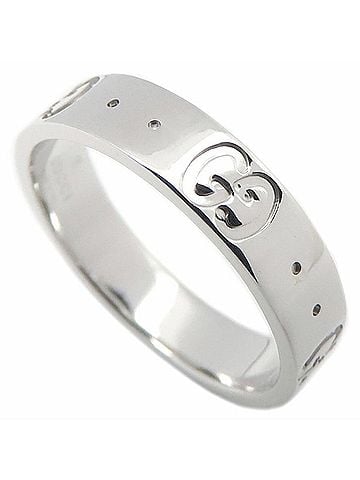 Gucci GUCCI Icon Ring, Size #9, 18K White Gold, Women's, Item Number 295668 (view 2)