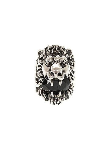 Gucci Gucci Lion Head Metal Stone Ring #13 (approx. 1) Silver 1503GUCCI (view 1)