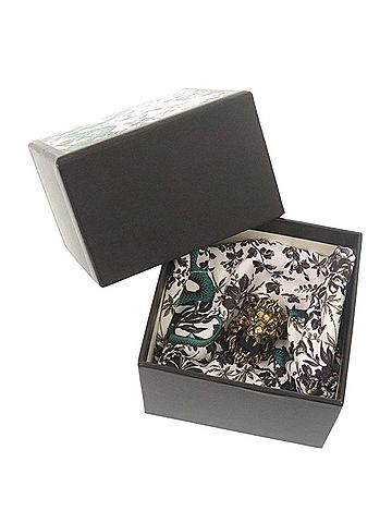 Gucci Gucci Lion Head Metal Stone #16 (1) Gold Ring 1505GUCCI (view 2)