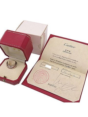 Cartier Cartier Astro Love 750WG Ring, 18KWG White Gold, Size #59, Jewelry 1546CARTIER (view 2)