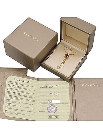 Bvlgari BVLGARI B.Zero1 Element Diamond 750PG Black Ceramic Necklace 18K Pink Gold Jewelry 1676BVLGARI (view 2)