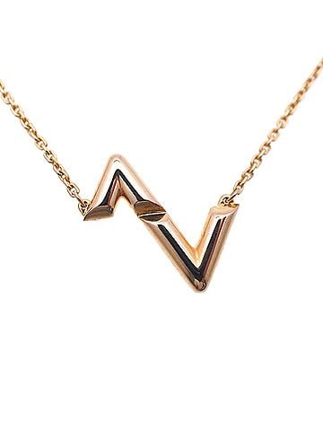 Louis Vuitton Louis Vuitton LV Vault Upside Down 750PG Necklace 18KPG Pink Gold Q93868 1351 LOUIS VUITTON Jewelry (view 1)