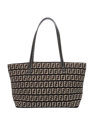 Fendi Fendi Zucca pattern canvas black handbag, black, 1175FENDI (view 2)