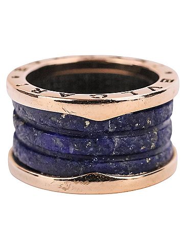 Bvlgari BVLGARI B-ZERO 1 18K Lapis Lazuli Ring (750 52 1) - Yellow Gold Women's (view 2)