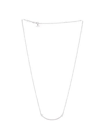 Tiffany & Co. T Smile Pendant Necklace 18K White Gold Small (view 2)