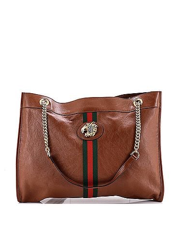 Gucci Rajah Chain Tote Leather Large (view 1)