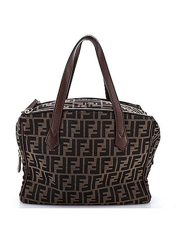 Fendi Double Zip Tote Zucca Canvas Medium (view 1)