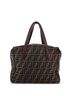 Fendi 100% Canvas Plain Brown Double Zip Tote Zucca Canvas Medium One size - photo 4