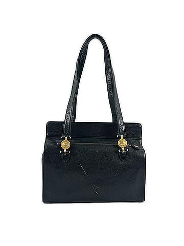 Versace VERSACE Versace Sunburst Medusa Tote Bag Leather Black Women's (G-Hardware) (view 2)