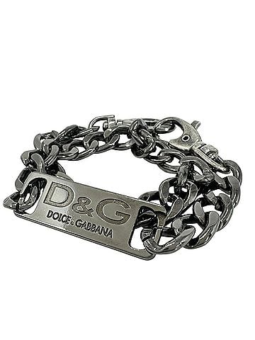 Dolce & Gabbana DOLCE&amp;GABBANA Dolce &amp; Gabbana Bracelet, Plated Metallic Silver, Men's Women's (view 1)