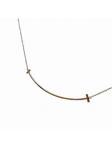 Tiffany & Co. TIFFANY &amp; Co. Tiffany T Smile Large Necklace Pendant K18PG Women's (view 1)