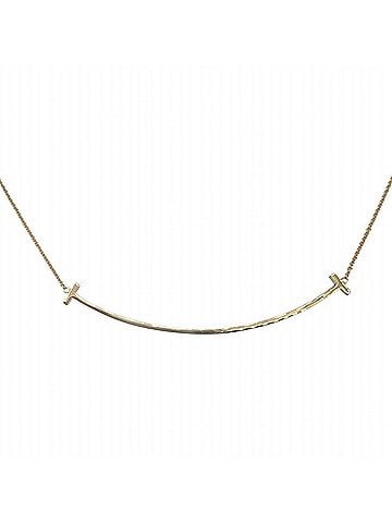 Tiffany & Co. TIFFANY &amp; Co. Tiffany T Smile Large Necklace Pendant K18PG Women's (view 2)