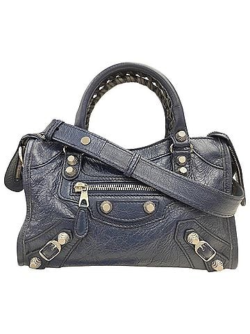 Balenciaga BALENCIAGA CLASSIC MINI CITY 519938 Mini City Handbag Navy Shoulder Bag for Women and Men (view 1)