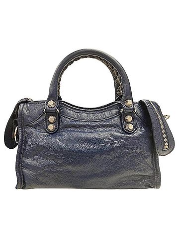 Balenciaga BALENCIAGA CLASSIC MINI CITY 519938 Mini City Handbag Navy Shoulder Bag for Women and Men (view 2)