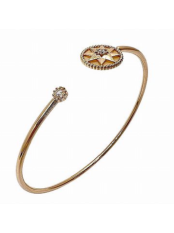 Christian Dior Christian Dior Rose des Vents Bangle 5768 Diamond Mother-of-Pearl K18PG Women's Bracelet (view 2)