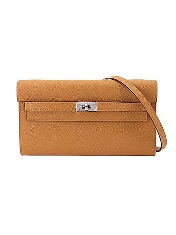 Hermès Hermes Kelly To Go Shoulder Wallet, Bi-fold Long Epsom Leather, Natural, W Stamp. (view 1)