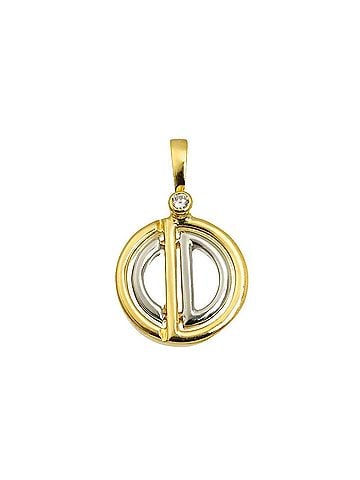 Christian Dior Christian Dior Diamond Pendant Top, 18K Yellow Gold (YG WG), 750 White Gold. (view 1)