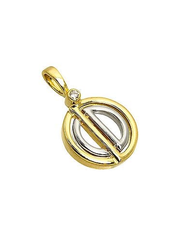 Christian Dior Christian Dior Diamond Pendant Top, 18K Yellow Gold (YG WG), 750 White Gold. (view 2)