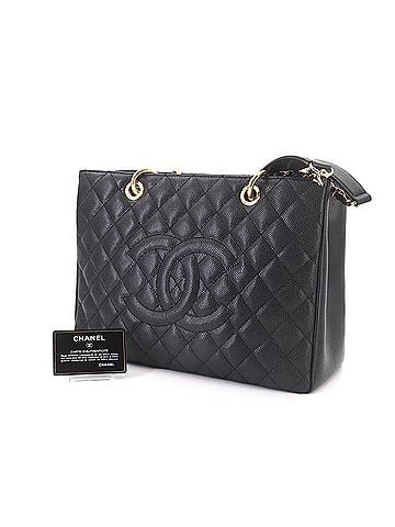 Chanel Chanel Matelasse Grand Chain Tote Handbag GST Caviar Leather Black A50995 (view 2)