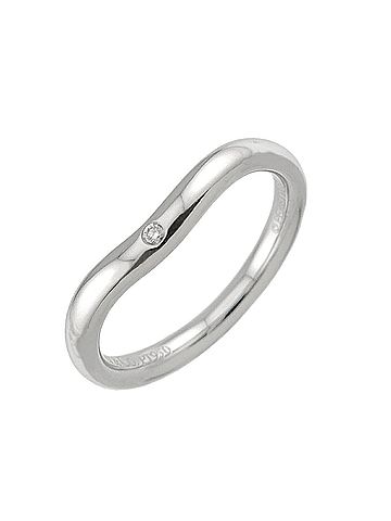 Tiffany & Co. Tiffany &amp; Co. Curved Band Ring with Diamonds, Platinum. (view 1)