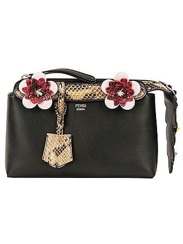 Fendi FENDI By The Way Leather Mini Shoulder Bag, Handbag, Clutch Bag (8BL135) - Black Women's (view 1)