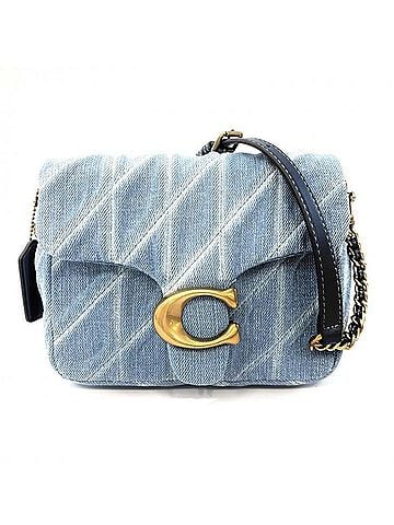 Coach COACH Times Square Tabby Shoulder Bag, Quilted Denim Blue (view 2)
